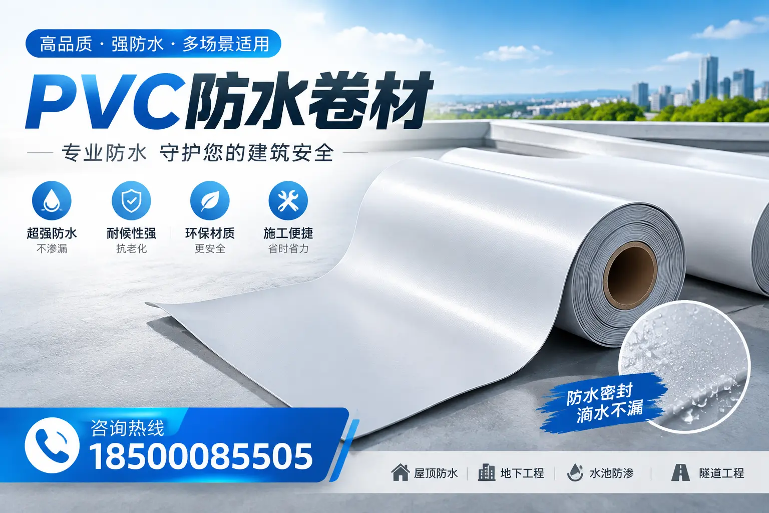 PVC防水卷材的市场竞争分析，安顺品牌选择参考